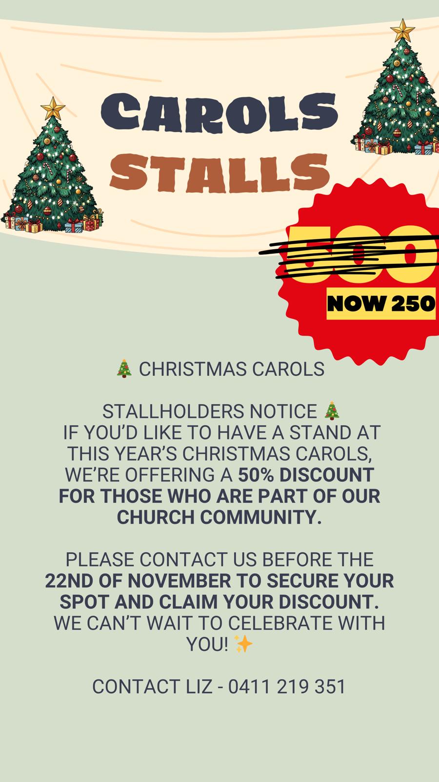 Carols Stalls