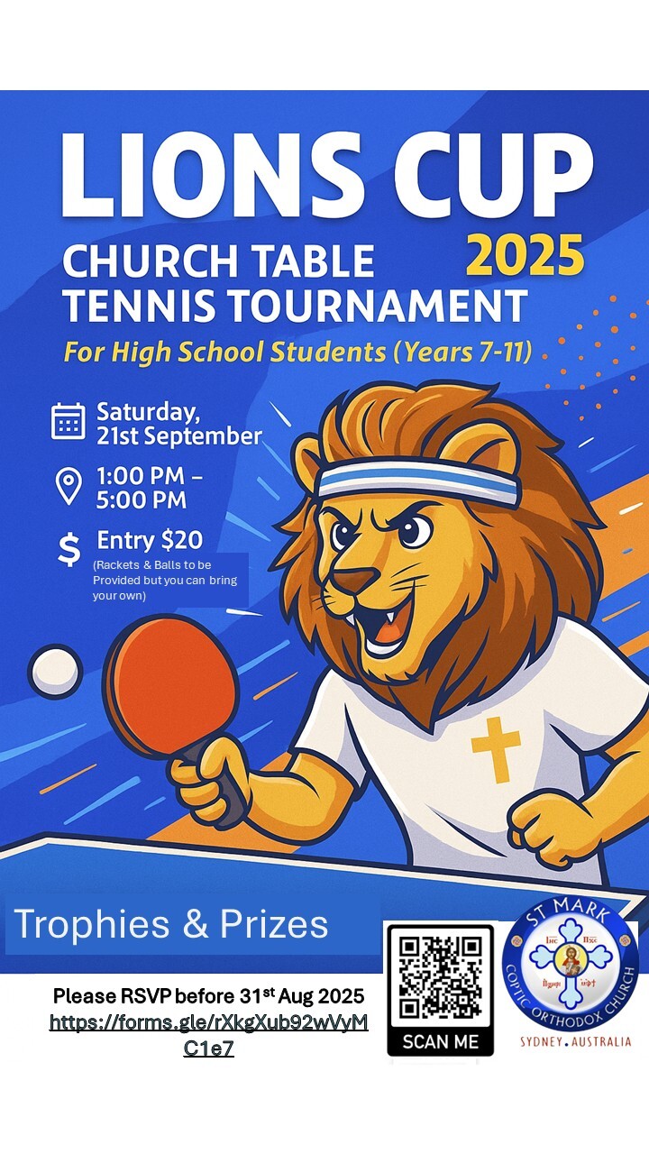 Lion’s Cup Church Table Tennis Tournament